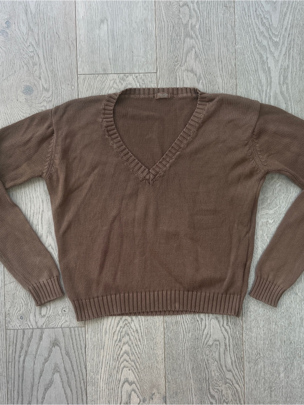 John Galt Women’s Size S Cotton Knit V-Neck Pullover Sweater
